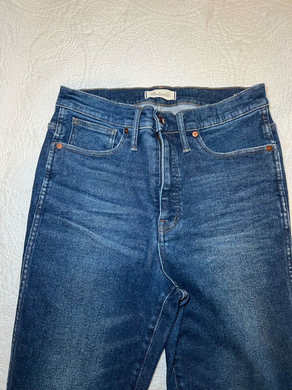 J. Crew Men’s Straight Jeans in Dark Blue Denim